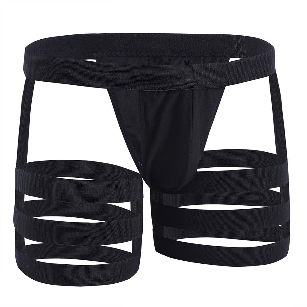 Men’s Strappy Style Sexy Shorts Adult Products cb5feb1b7314637725a2e7: Black|Red