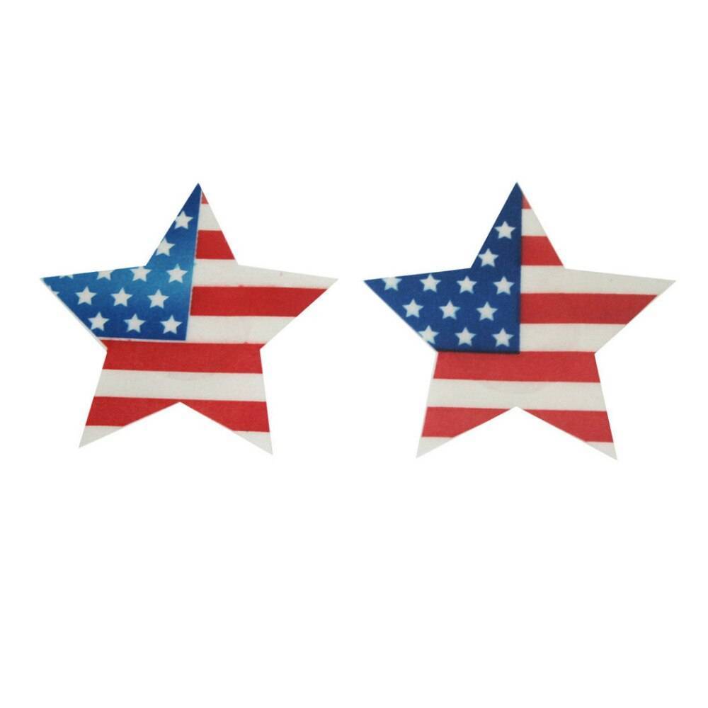 3 Pair of Sparkly USA Nipple Covers