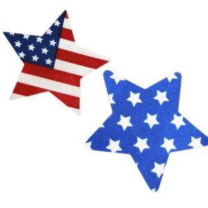3 Pair of Sparkly USA Nipple Covers Adult Products cb5feb1b7314637725a2e7: Blue|random 3 pair|Red 