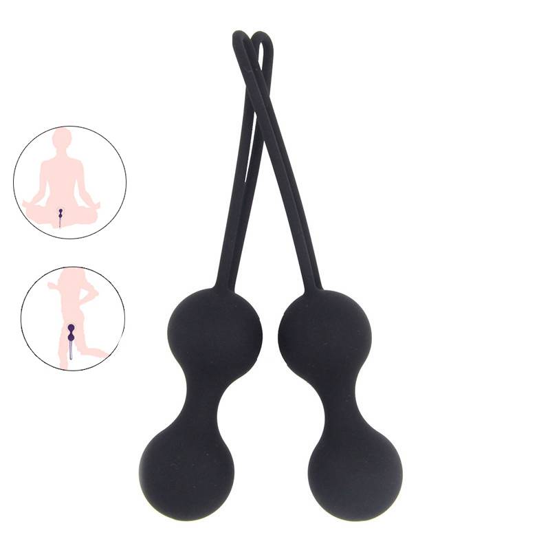 Eco-Friendly Silicone Kegel Ball Adult Products cb5feb1b7314637725a2e7: Black|Pink|Purple