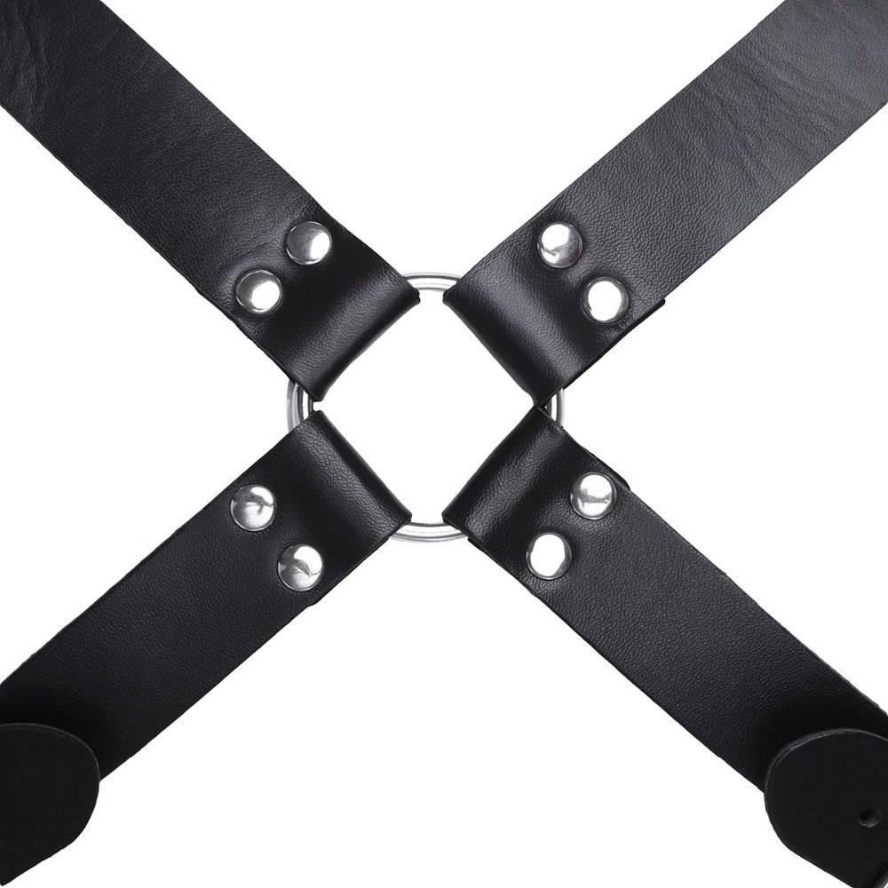 Men’s Black Leather Gladiator Chest Harness Adult Products cb5feb1b7314637725a2e7: Black
