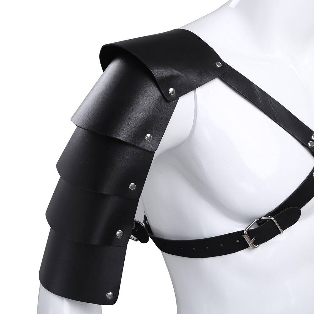 Men’s Black Leather Gladiator Chest Harness Adult Products cb5feb1b7314637725a2e7: Black
