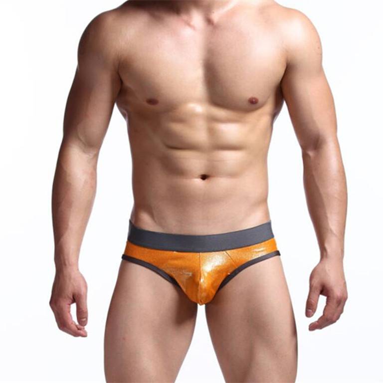 Erotic Crotchless Leather Men’s Briefs Adult Products cb5feb1b7314637725a2e7: Black|Gray|Orange|Red|White|Yellow