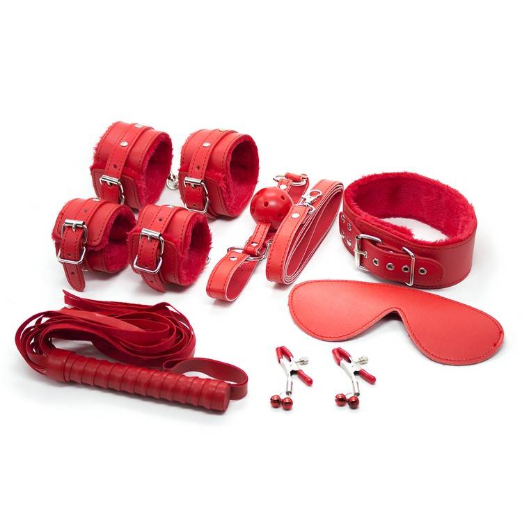 High Quality Multipurpose Easy-to-Use Leather BDSM Set Adult Products cb5feb1b7314637725a2e7: Black|Pink|Red