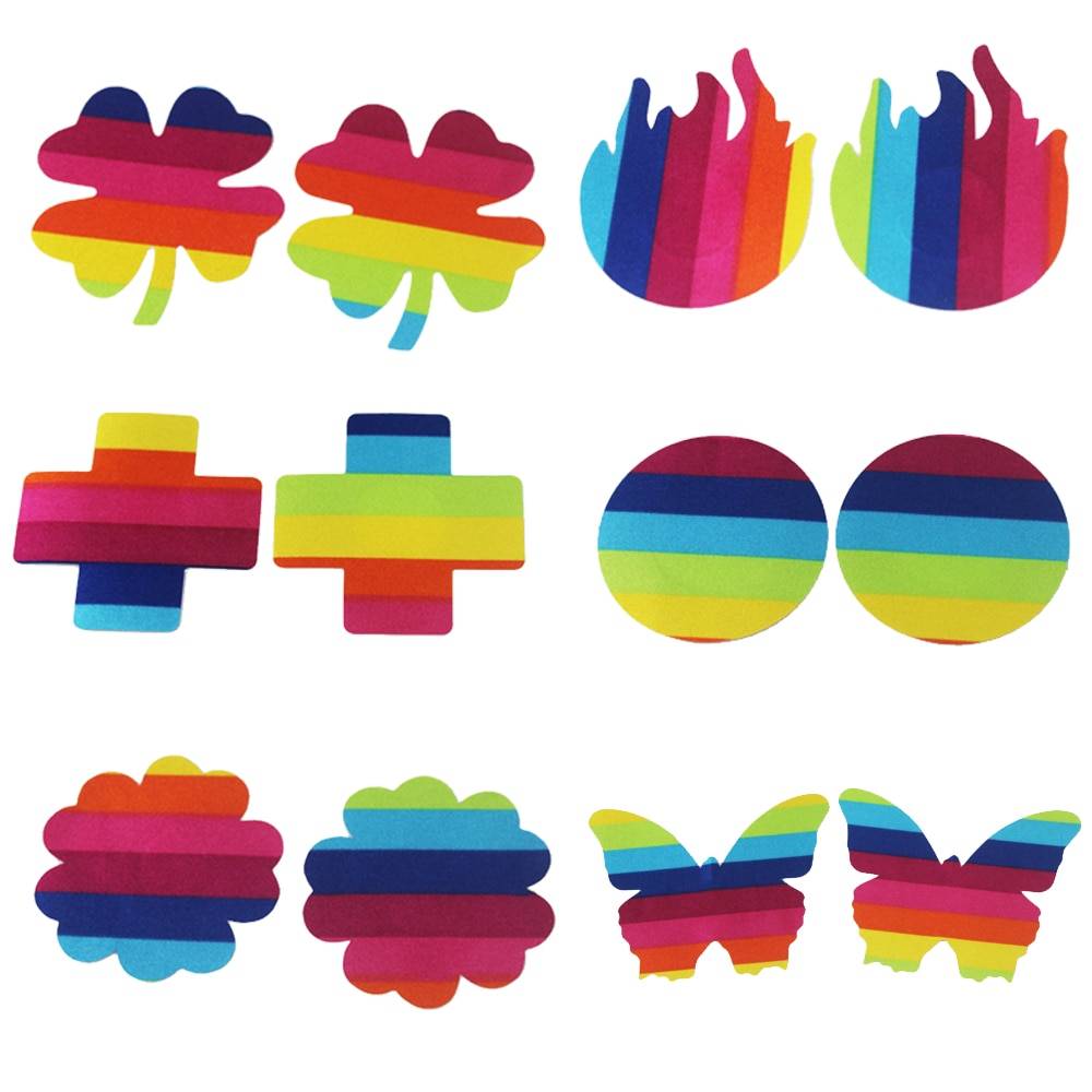 Set of 10 Multicolored Nipple Covers Adult Products cb5feb1b7314637725a2e7: Multicolored
