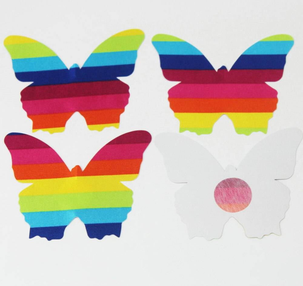 Set of 10 Multicolored Nipple Covers