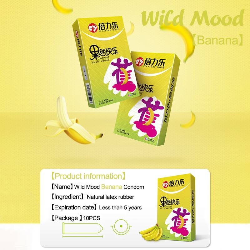 Fruit Flavor Condoms 10 Pcs Set Adult Products 371885a1be0c429f3bba5b: Random Flavor