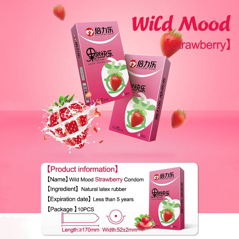 Fruit Flavor Condoms 10 Pcs Set