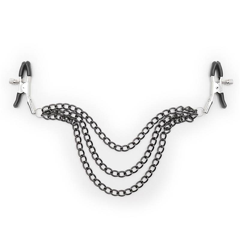 BDSM Games Chain Nipple Clips Adult Products cb5feb1b7314637725a2e7: Black|Silver