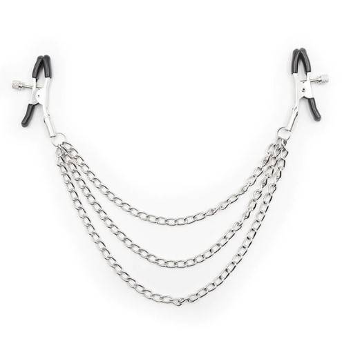 BDSM Games Chain Nipple Clips Adult Products cb5feb1b7314637725a2e7: Black|Silver