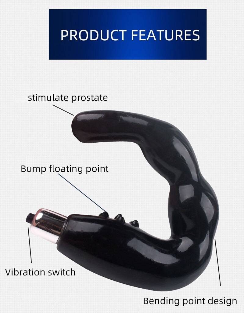 Black Design 2 in 1 Anal Vibrator