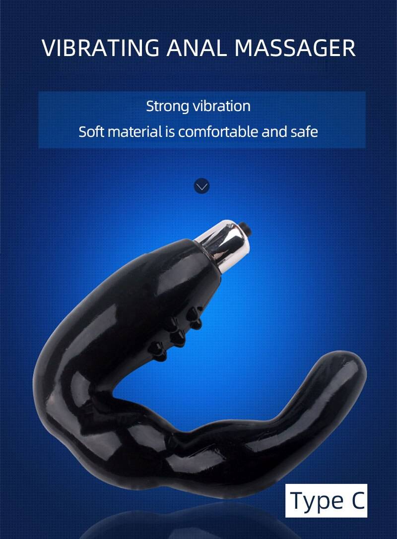 Black Design 2 in 1 Anal Vibrator