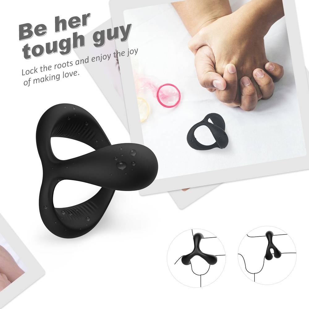 Black Men’s Penis Cock Ring Adult Products 6f6cb72d544962fa333e2e: L|S