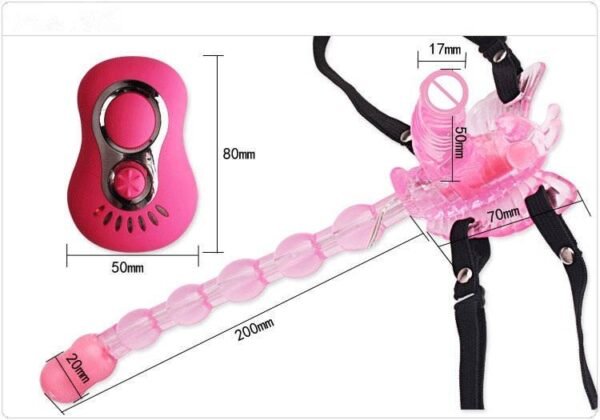 Butterfly Design Double Satisfaction 7 Speed Strap-On Dildo Adult Products Butterfly Design Double Satisfaction 7 Speed Strap-On Dildo Adult Products Material: Silicone