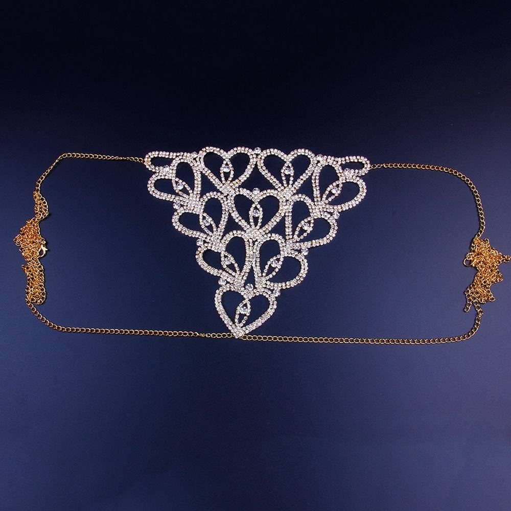 Chain Rhinestone Thong for Women Adult Products cb5feb1b7314637725a2e7: Gold|Silver