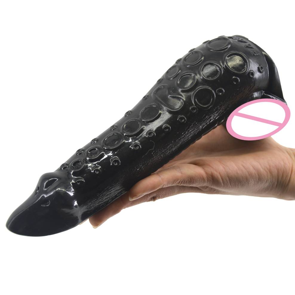 Creative Octopus Shaped Ergonomic Plastic Dildo Adult Products cb5feb1b7314637725a2e7: Black|Flesh|Purple