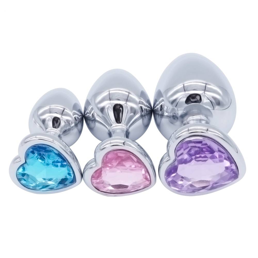 Crystal Heart Shaped Anal Plugs 3 pcs Sets Adult Products 1ef722433d607dd9d2b8b7: China