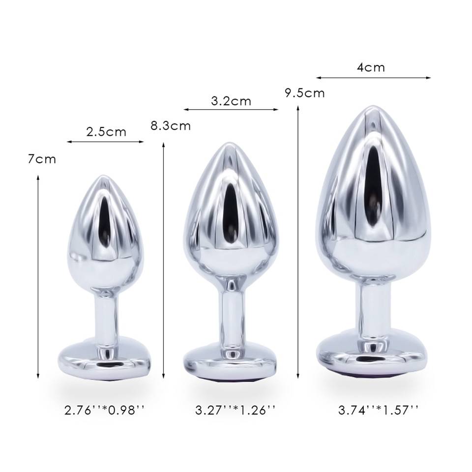 Crystal Heart Shaped Anal Plugs 3 pcs Sets Adult Products 1ef722433d607dd9d2b8b7: China