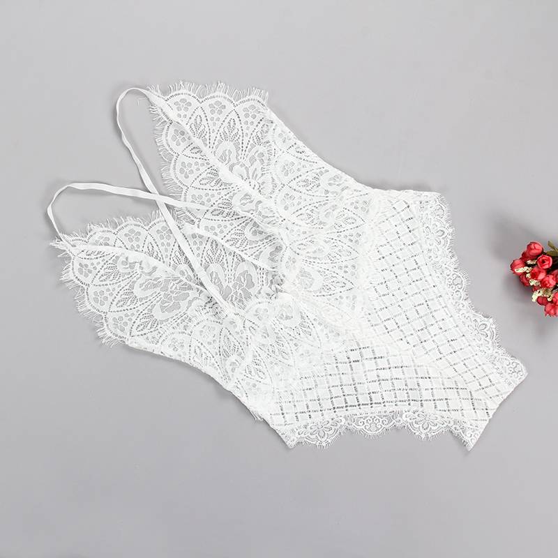 Cute Breathable Floral Lace Women's Bodysuit