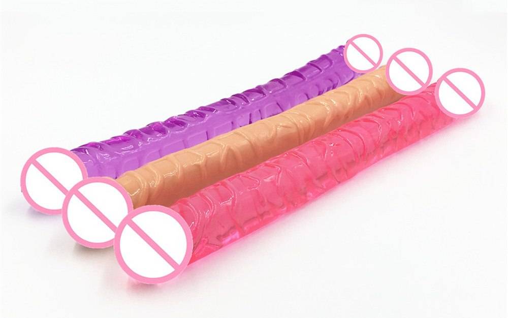Flexible Long Double Dildos Adult Products cb5feb1b7314637725a2e7: Flesh|Pink|Purple