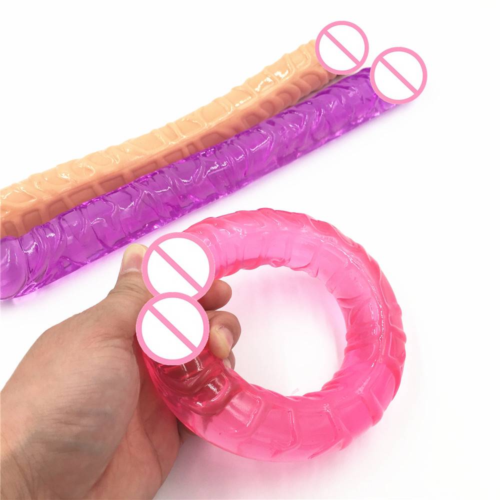 Flexible Long Double Dildos Adult Products cb5feb1b7314637725a2e7: Flesh|Pink|Purple