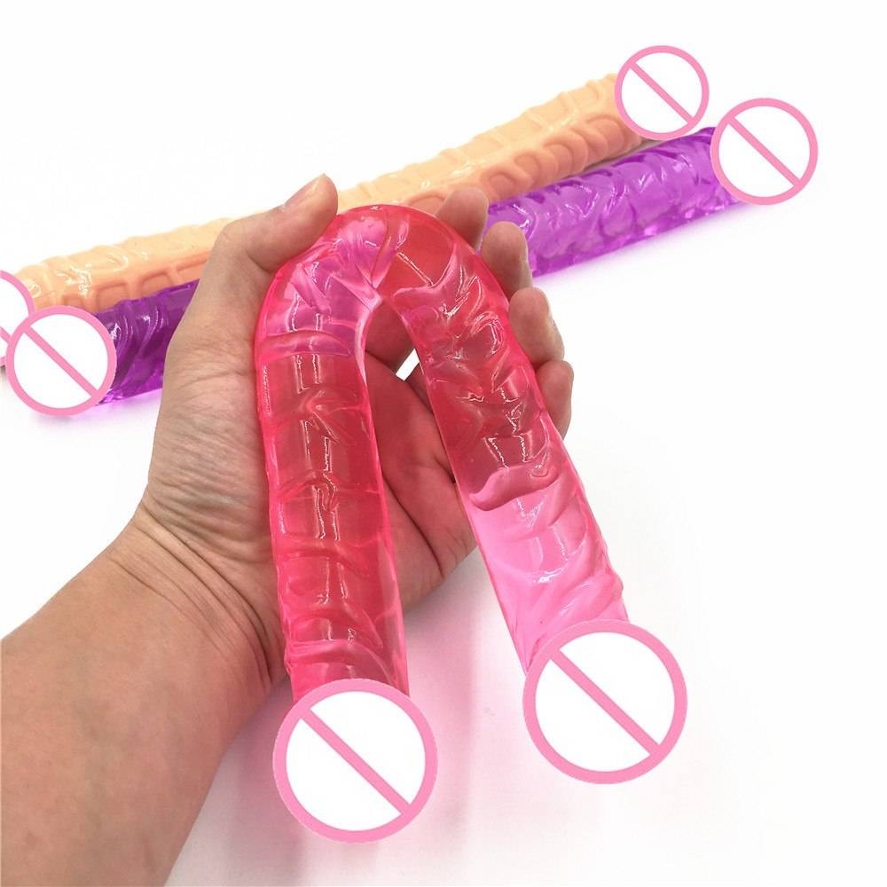 Flexible Long Double Dildos Adult Products cb5feb1b7314637725a2e7: Flesh|Pink|Purple