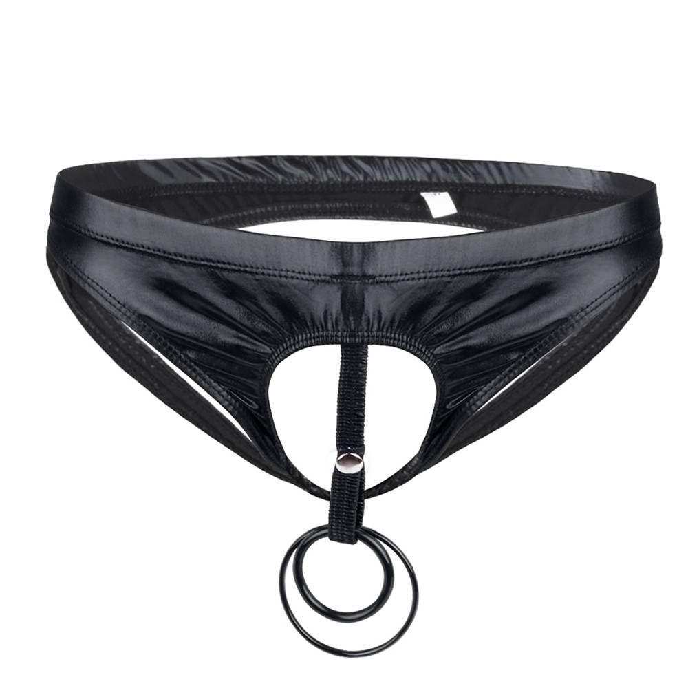 Men’s Double O-Ring Crotchless Briefs Adult Products 6f6cb72d544962fa333e2e: L|M|XL