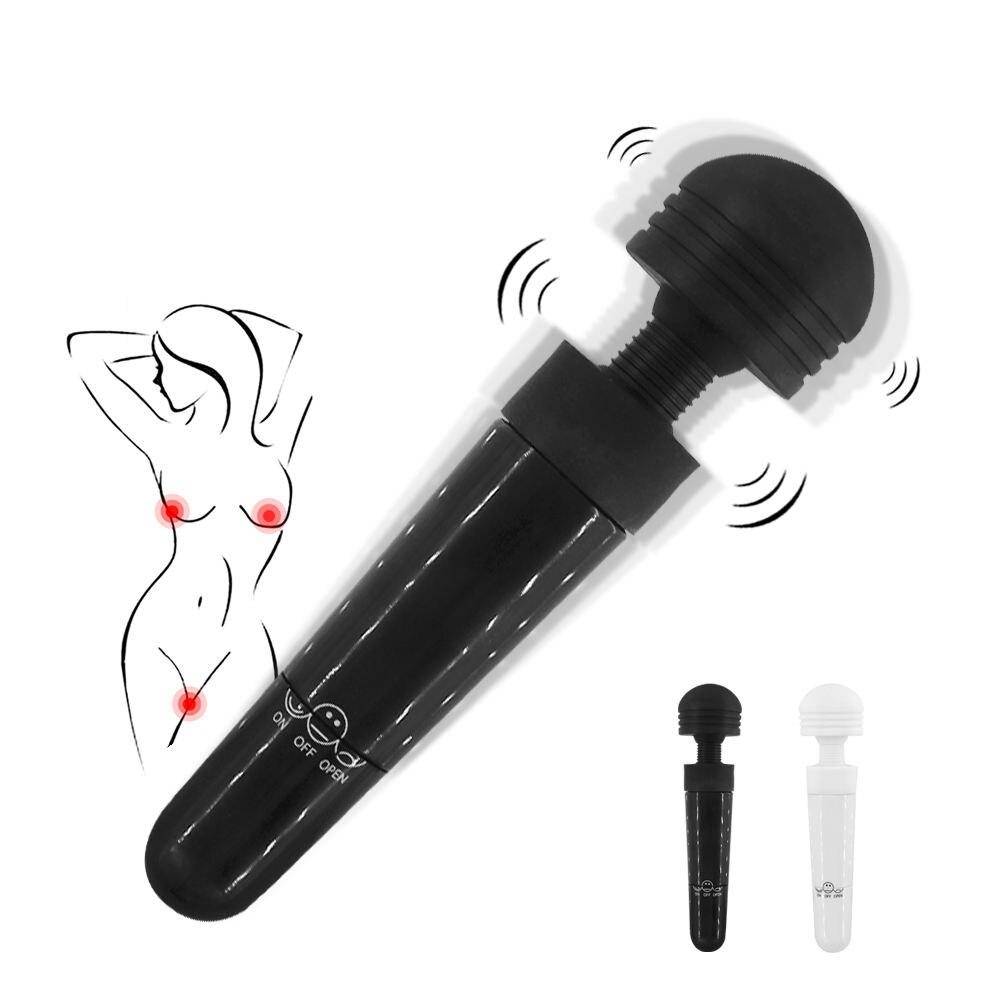 Minimalist Design Magic Wand Vibrator Adult Products cb5feb1b7314637725a2e7: Black|White
