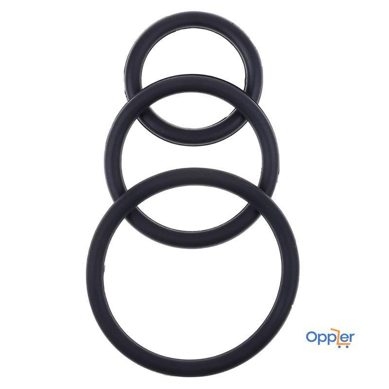 Set of 3 Black Men’s Penis Rings Adult Products