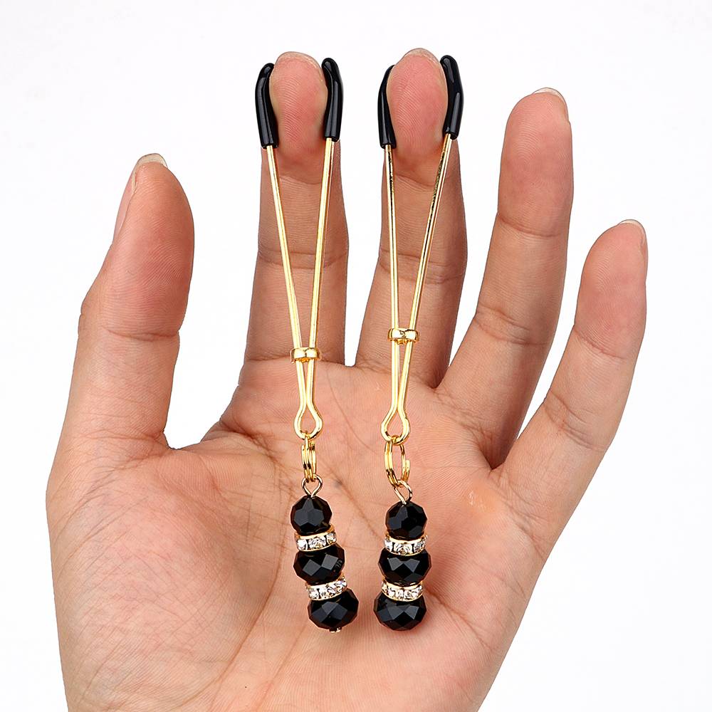 Sex Games Rhinestone-Decorated Nipple Clamps Adult Products Sex Games Rhinestone-Decorated Nipple Clamps Adult Products Item Type: Adult Games