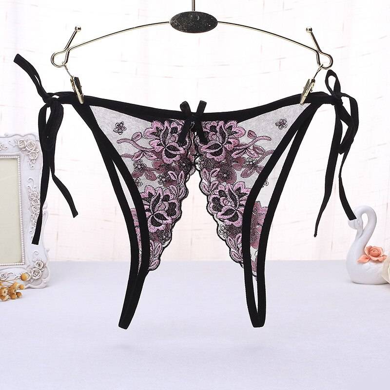 Sexy Transparent Open Crotch Panties
