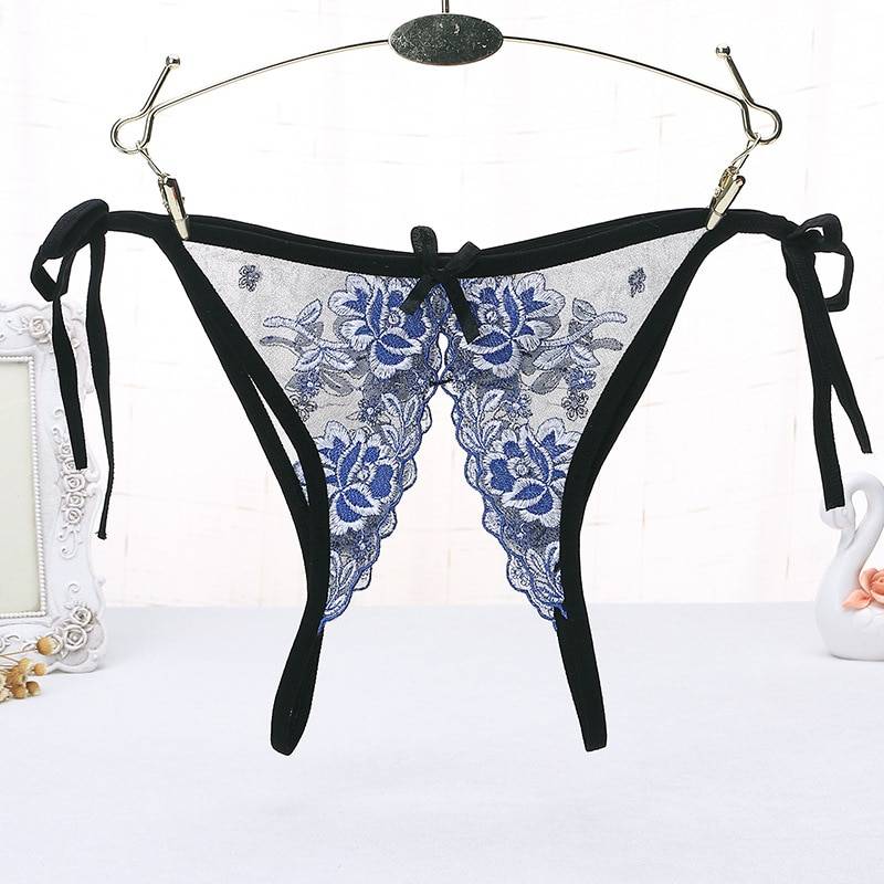 Sexy Transparent Open Crotch Panties Adult Products cb5feb1b7314637725a2e7: Blue|Pink|Red|White