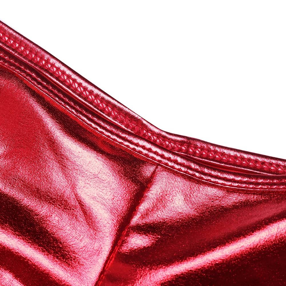 Women’s Metallic Crotchless Panties Adult Products cb5feb1b7314637725a2e7: Black|Red