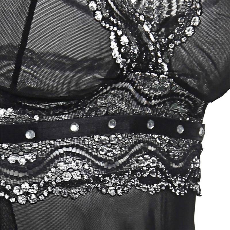 Women’s Nymph Sheer Lace Babydoll Lingerie Adult Products cb5feb1b7314637725a2e7: Black|Purple