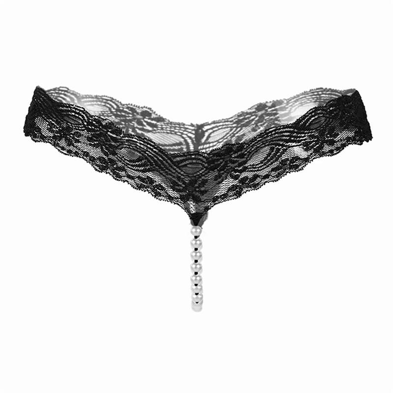 Women’s Sexy Lace Pearls Tangas Adult Products cb5feb1b7314637725a2e7: Black|Blue|Pink|Red|Rose Red