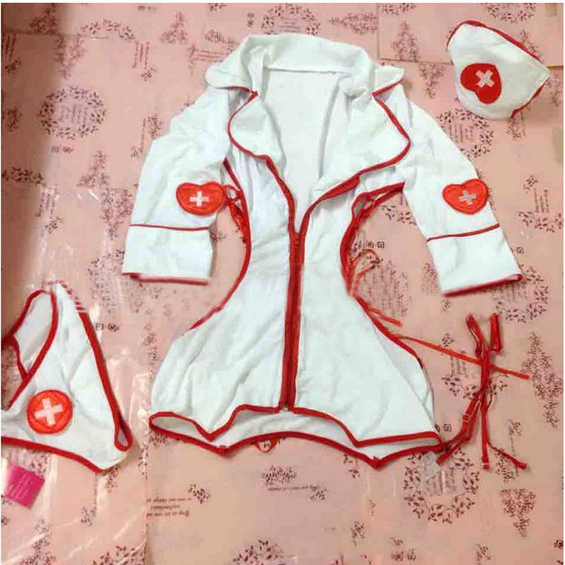 Women’s Sexy Nurse Costume for Role Play Adult Products cb5feb1b7314637725a2e7: White
