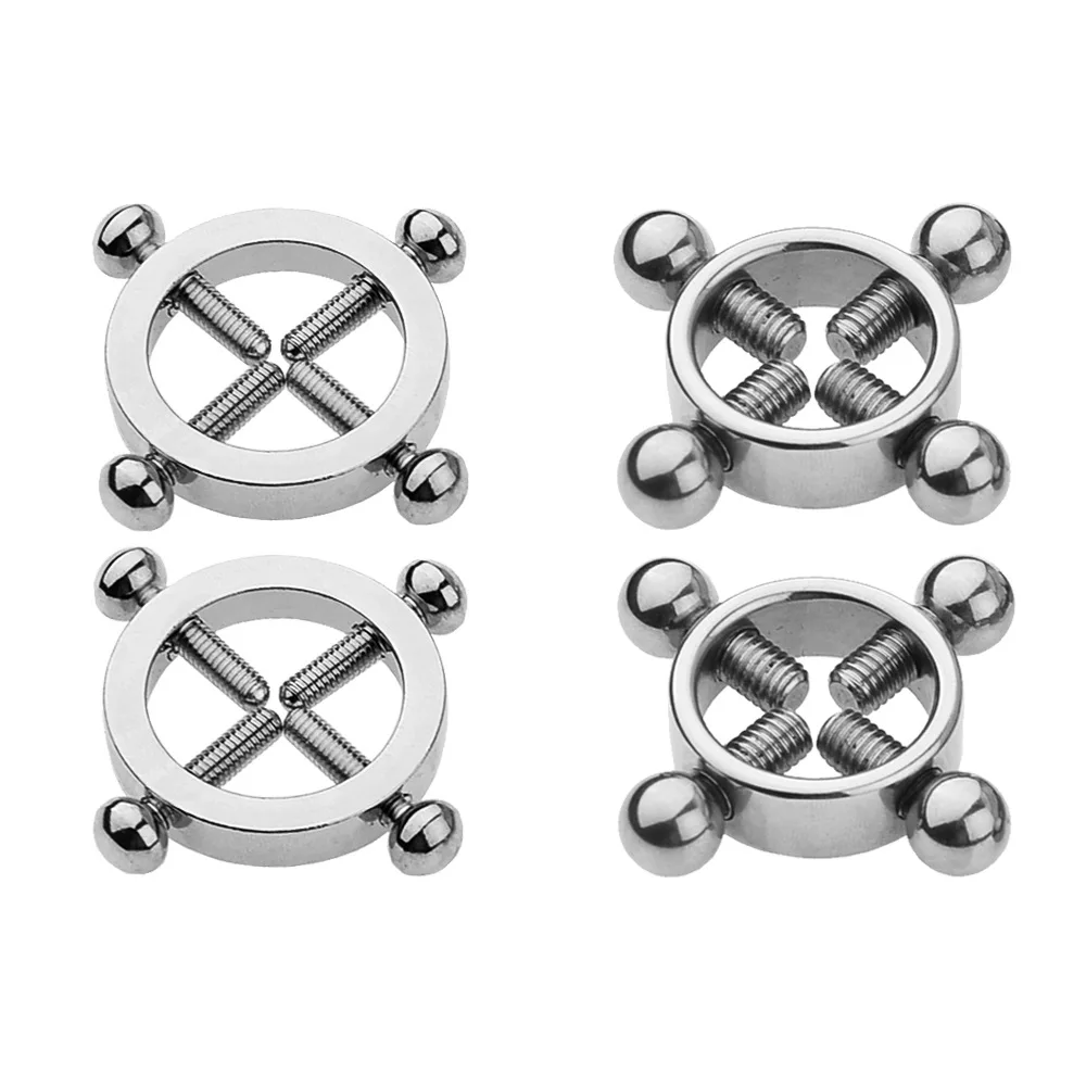 1 Pair Nipple Clamps Breast Clips Nipple Stimulator Erotic Toys Sex Slave Restraints Sex Toys for Couple Adult Games Sex Toys For Women cb5feb1b7314637725a2e7: A|B|C