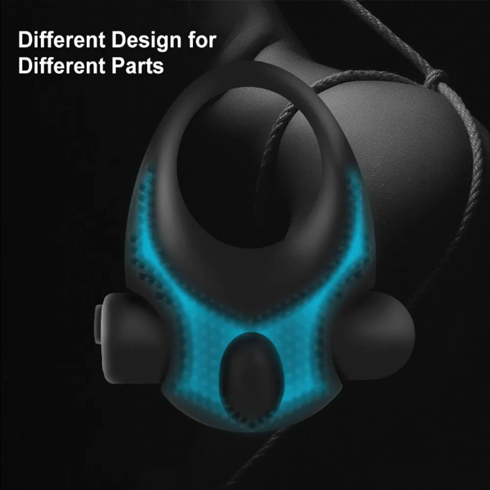 10 Frequency Vibrator Cockring Penis Cock Ring on for Man Delay Ejaculation Sex Toys for Men Couple Rings Penisring Toy for male Sex Toys For Men cb5feb1b7314637725a2e7: A|B