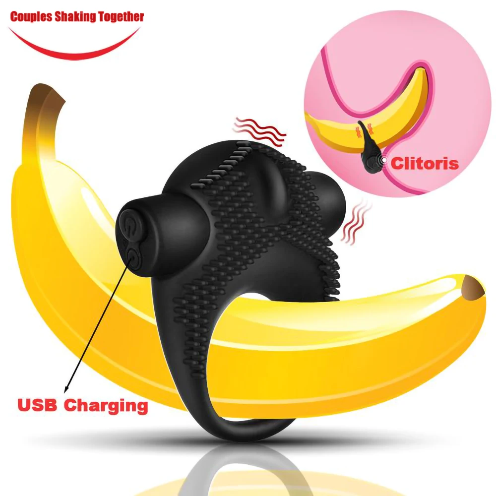 10 Frequency Vibrator Cockring Penis Cock Ring on for Man Delay Ejaculation Sex Toys for Men Couple Rings Penisring Toy for male Sex Toys For Men cb5feb1b7314637725a2e7: A|B
