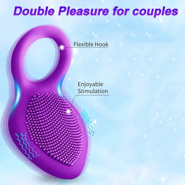 Penis Ring Vibrating Clitoris Stimulator G Spot Sex Toys For Couple Vibro Delay Lick Vagina Orgasm Lock Fine Sleeve Vibrator Sex Toys For Couple cb5feb1b7314637725a2e7: Black|Purple