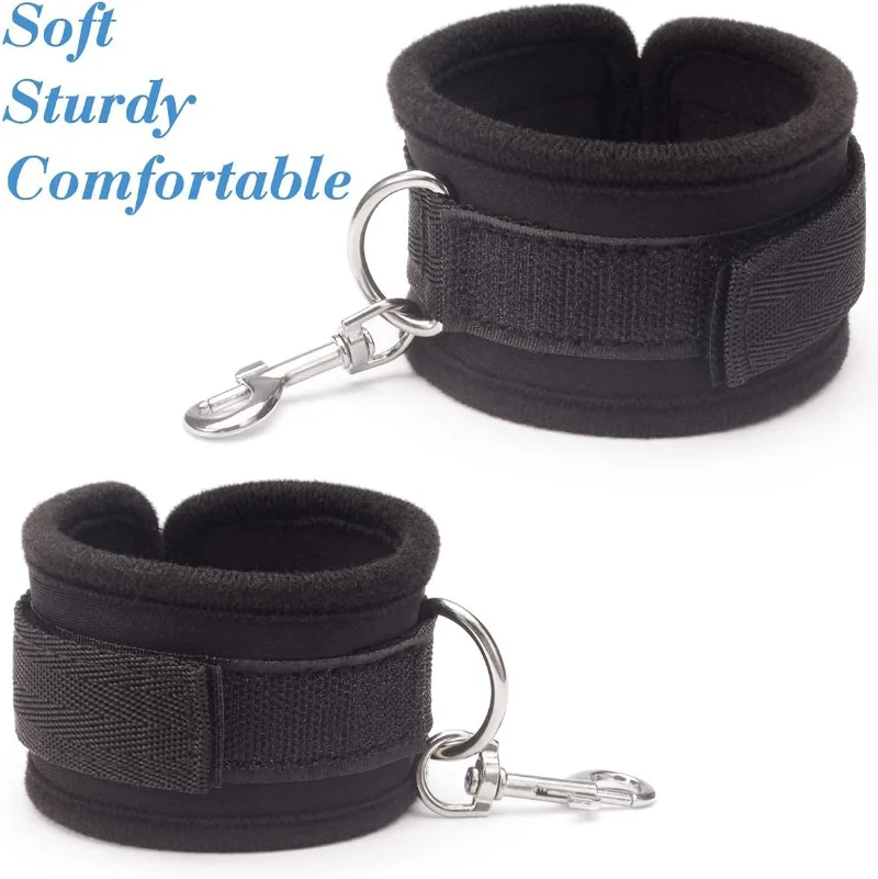 Sex Bondage BDSM Kit Bed Restraints Set Sex Toys with Hand Cuffs Ankle Cuff Bondage Collection & Blindfold & Tickler Included Sex Toys For Couple cb5feb1b7314637725a2e7: Pingxingbed