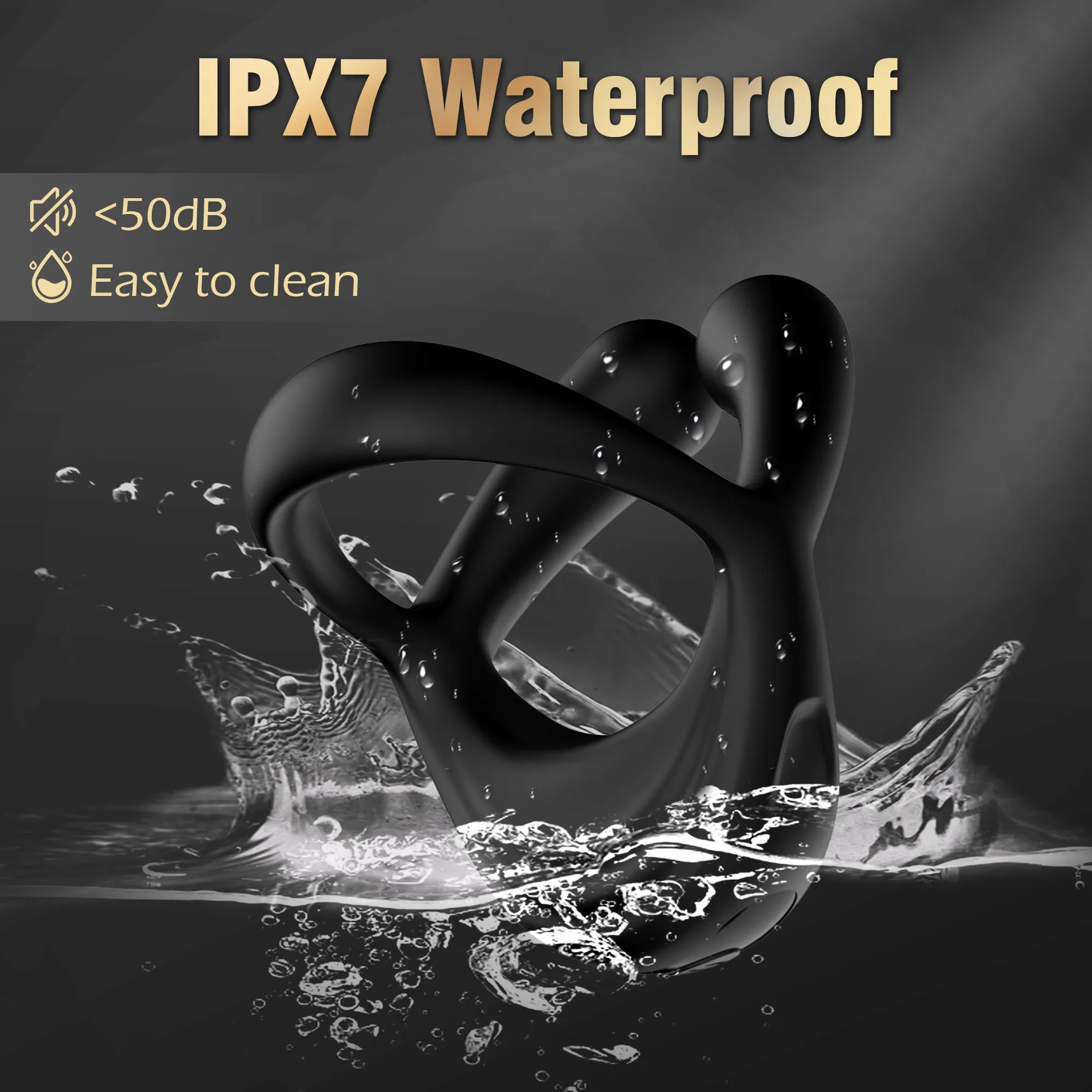 Kushor Vibrating Cock Ring Vibrator Cockring Penis Rings G Spot Clitoral Stimulator Delayed Ejaculation Sex Toys for Couples Vibrators cb5feb1b7314637725a2e7: Black