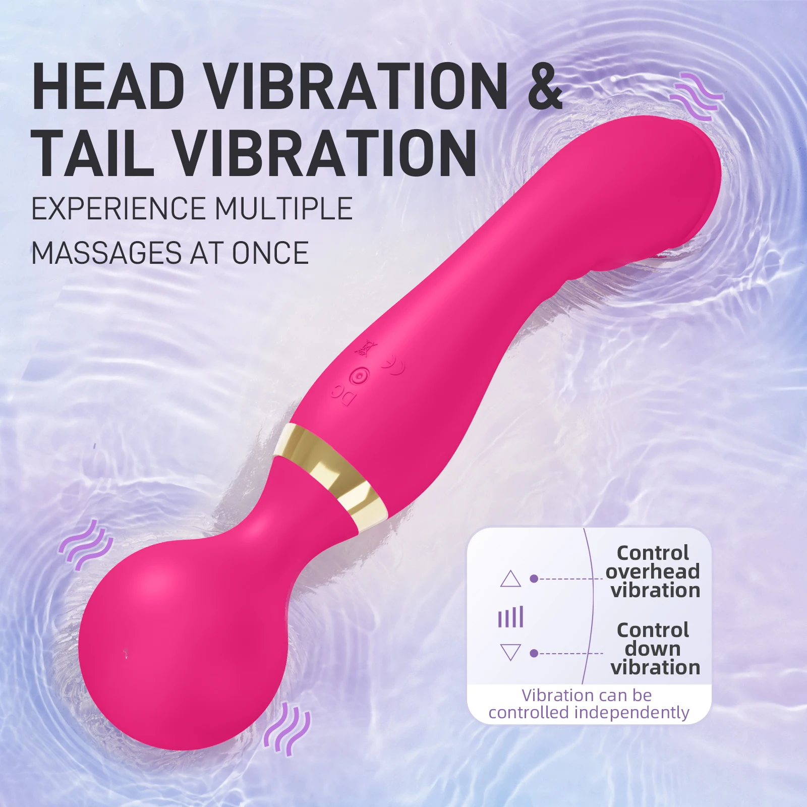 Magic Wand Powerful Dildos Vibrator Dual Motor Silicone Large G-Spot Massager Sex Toys For Couple Clitoris Stimulator for Adults Vibrators cb5feb1b7314637725a2e7: black 2|Black-1|Purple 1|Purple 2|Rose Red 1|Rose Red 2