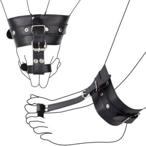 BDSM Leather Thumb Toes Bondage Cuffs Hand Foot Restraint Cuffs Erotic Sex Toys For Couples Slave Restraints Adult Games Fetish Sex Games cb5feb1b7314637725a2e7: Foot Thumb Bondage|Hand Thumb Bondage