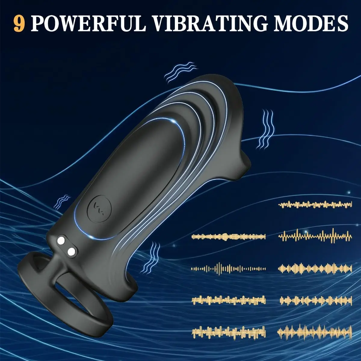 HESEKS Vibrating Cock Ring Wearable Vibrator APP Control Silicone Stretchy Penis 3 Rings for G spot Stimulator Sex Toys for Men Sex Games cb5feb1b7314637725a2e7: APP Control