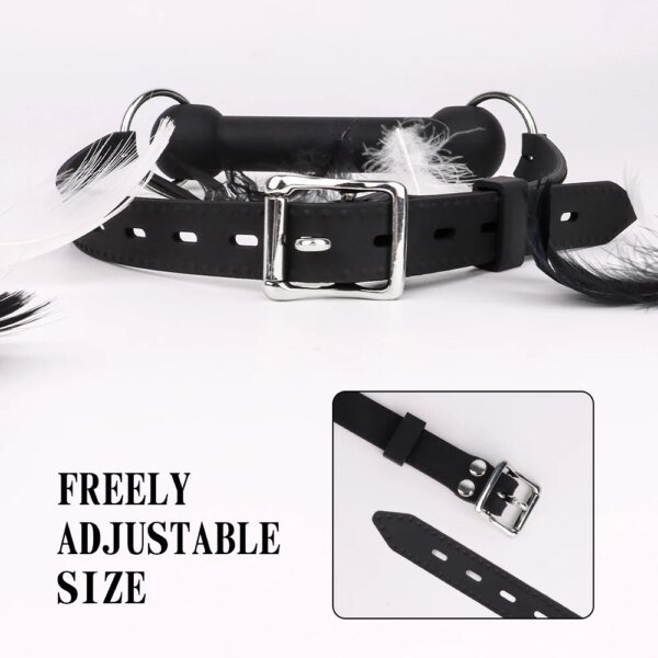Oral Mouth Gag BDSM Bite Silicone Bone Gag SM Bondage Restraint Adult Sex Toys Ball Gag for Adults Sex Games cb5feb1b7314637725a2e7: Black|Black Detachable|O-ring Gag|Red Heat|Silicone O-ring