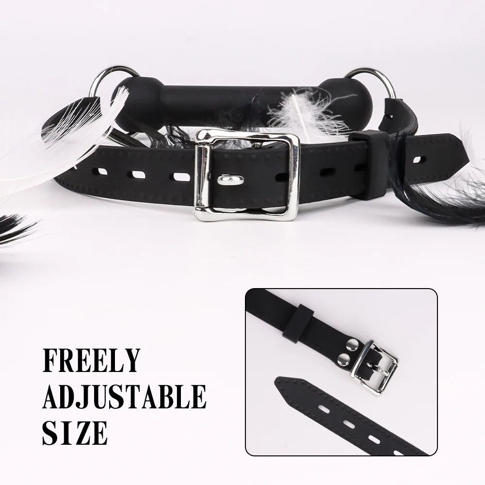 Oral Mouth Gag BDSM Bite Silicone Bone Gag SM Bondage Restraint Adult Sex Toys Ball Gag for Adults Sex Games cb5feb1b7314637725a2e7: Black|Black Detachable|O-ring Gag|Red Heat|Silicone O-ring