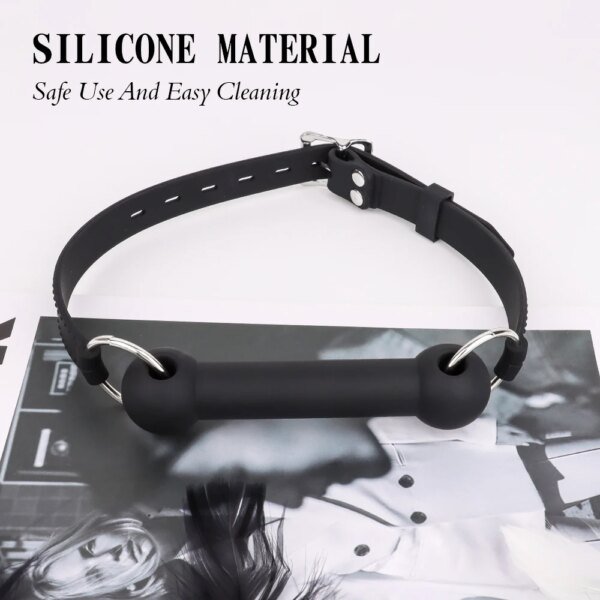 Oral Mouth Gag BDSM Bite Silicone Bone Gag SM Bondage Restraint Adult Sex Toys Ball Gag for Adults Sex Games cb5feb1b7314637725a2e7: Black|Black Detachable|O-ring Gag|Red Heat|Silicone O-ring