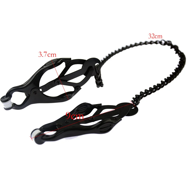 Metal Nipples Clamps Labium Clips Breast Clit Stimulation Massage Bondage Slave Sex Toys For Women Men Couples Adult Games Sex Games cb5feb1b7314637725a2e7: Black