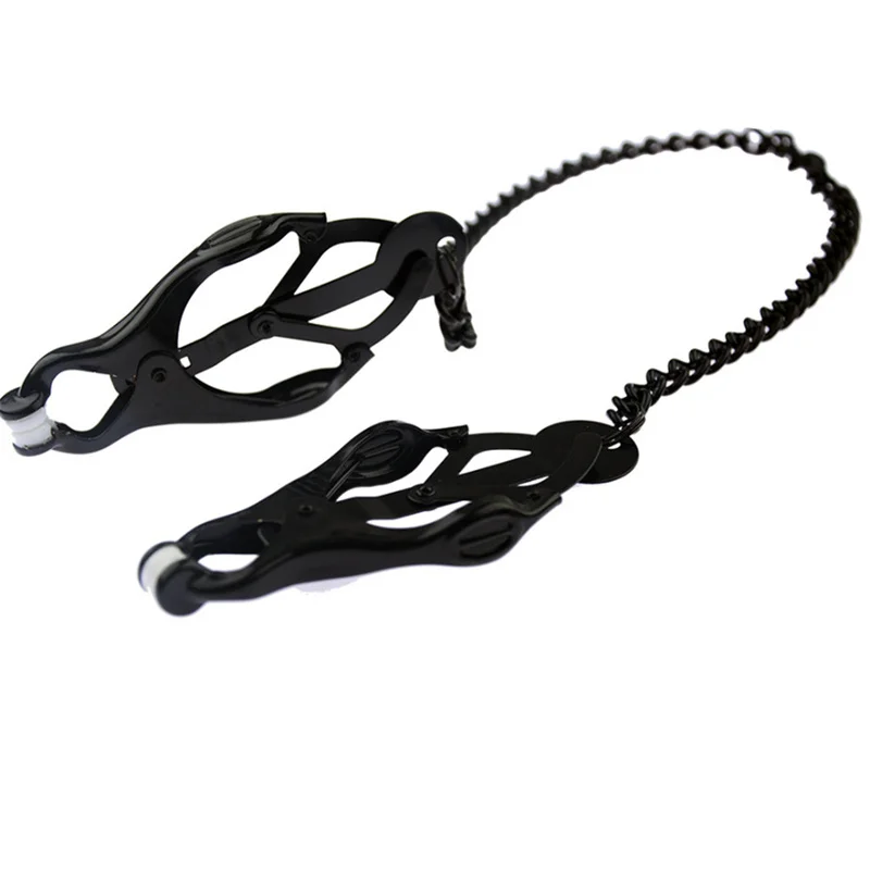 Metal Nipples Clamps Labium Clips Breast Clit Stimulation Massage Bondage Slave Sex Toys For Women Men Couples Adult Games Sex Games cb5feb1b7314637725a2e7: Black